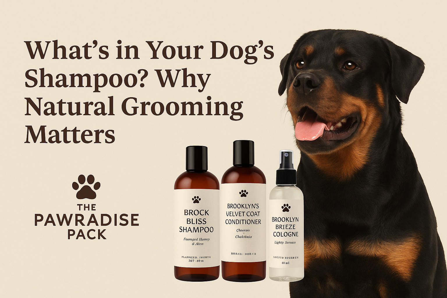 Natural Dog Shampoo: Why Grooming Matters | Pawradise