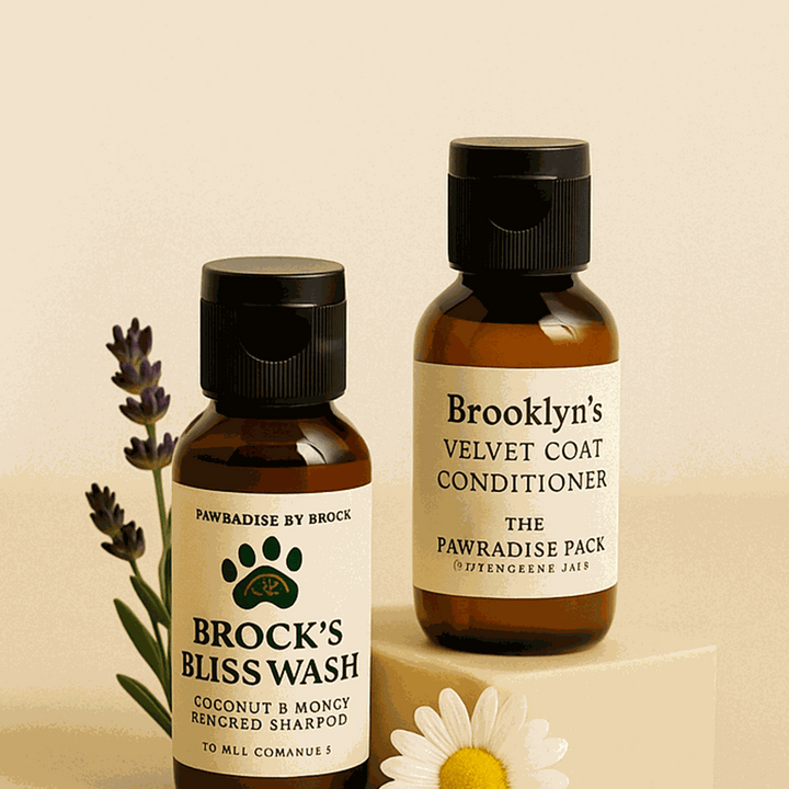 Dog Shampoo & Conditioner Sample - Brock & Brooklyn Mini Grooming Duo